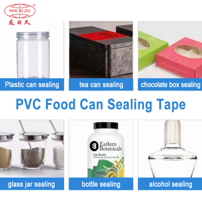 Lata de lata de comida Yourijiu sem fita transparente de PVC residual